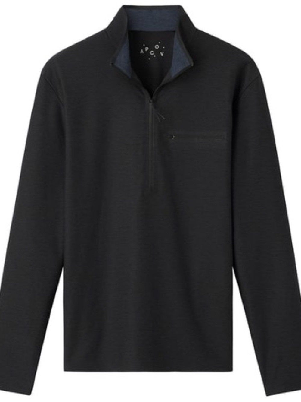A.P.C. x Outdoor Voices (A.P.C.O.V.) Collaboration 1/4 Zip Light Weight Top S